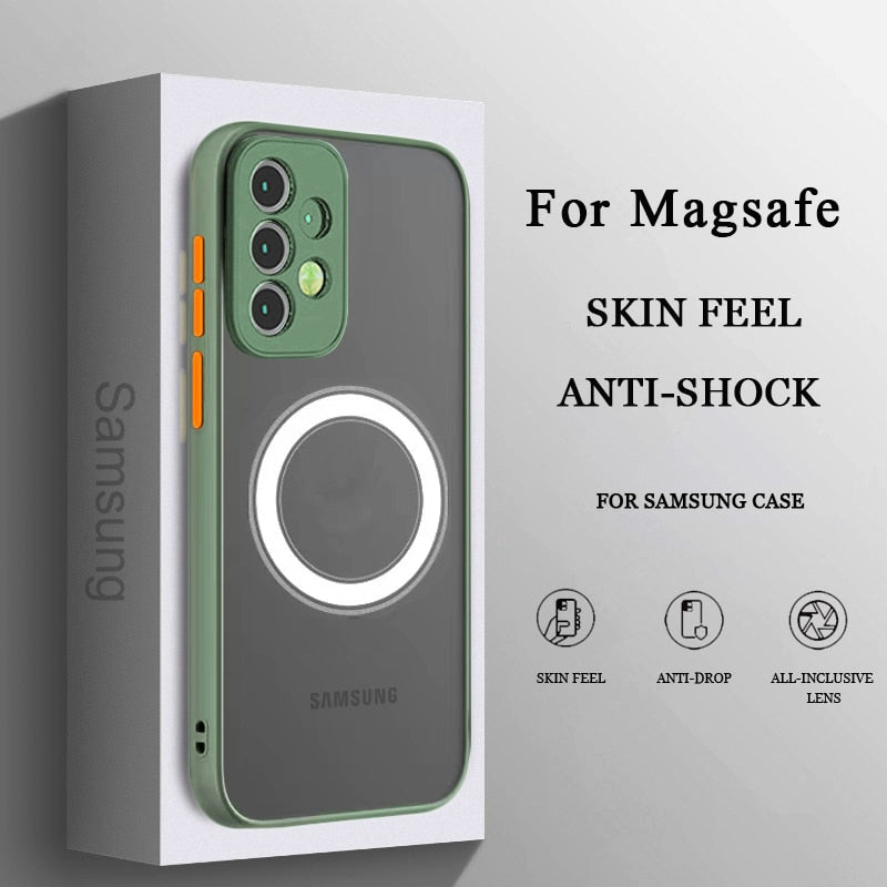 Magsafe Magnetic Wireless Charge Phone Case For Samsung – AF Case