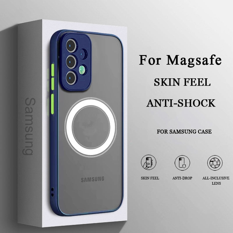 Magsafe Wireless Charge Phone Case For Samsung Galaxy AF Case