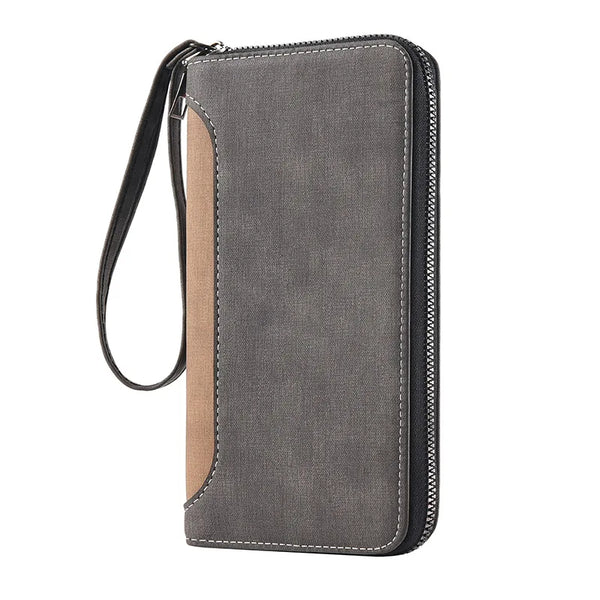 Men's Long Wallet Multiple Card Slots Card Holder Slim Brand Designer Business Wallet