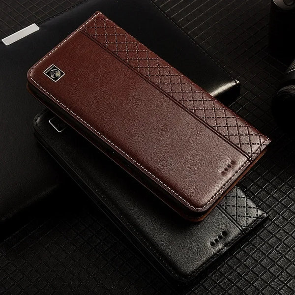 Luxury Flip Original Leather Shockproof  Phone Case For iPhone