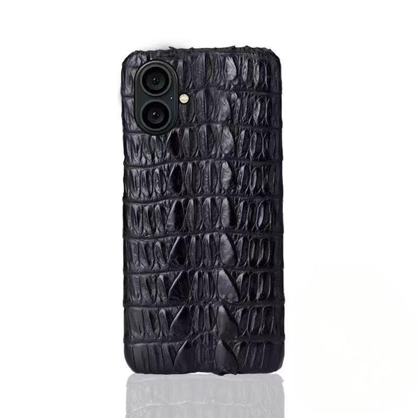 Luxury Business Handmade Genuine Crocodile Leather Phone Case For iPhone