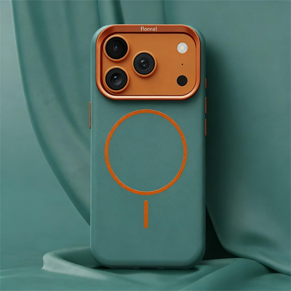 Luxury Skin-Friendly Elephant Pattern Leather Magnetic Phone Case For iPhone