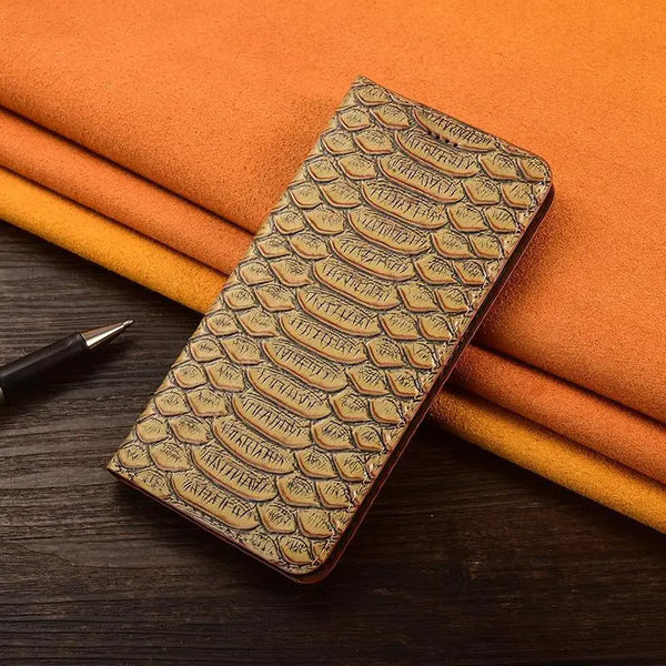 Business Genuine Leather Flip Wallet Book Phone Case For iPhone