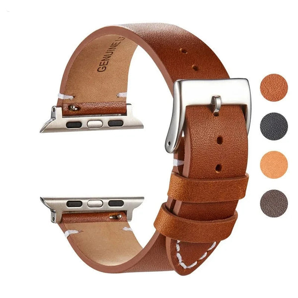 Cow Leather Strap For Apple Watch Band