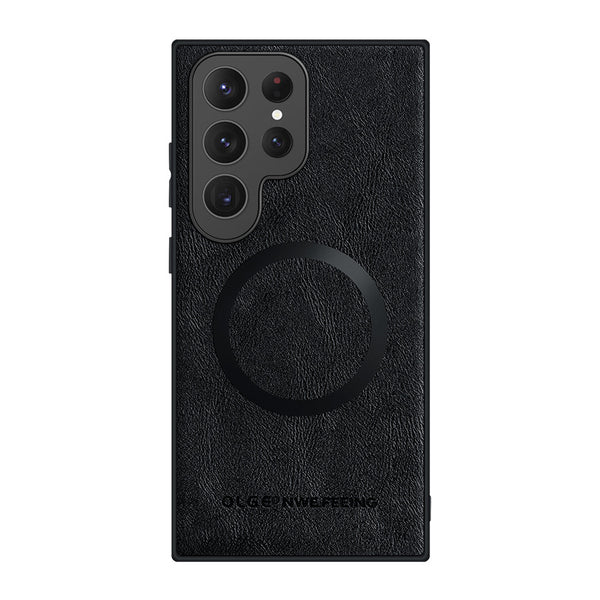 Luxury Leather Magnetic Phone Case For Samsung Galaxy