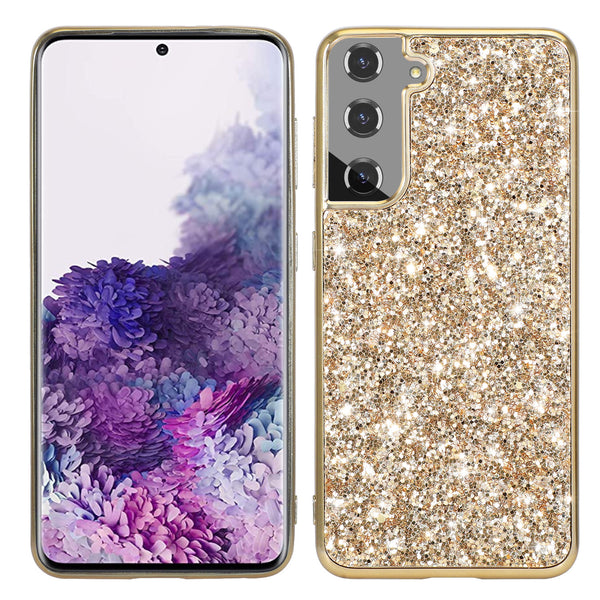 Glitter Sequins Plating Shining Phone Case For Sumsang Galaxy