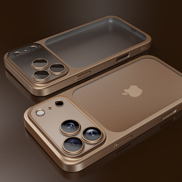 Ultra-thin Frosted Back Panel Full Lens Protection Original Color Phone Case For iPhone