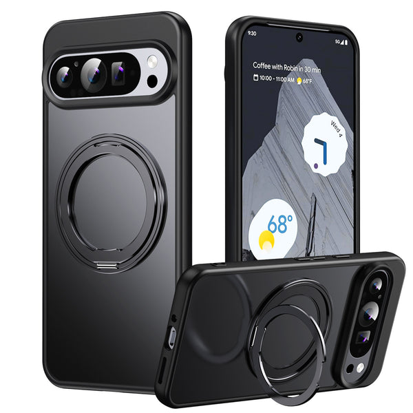 Luxury 360 Rotation Bracket Magnetic Suction Phone Case For Google Pixel