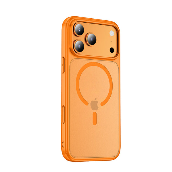 Luxury airbag skin-feel frosted translucent magnetic Magsafe Phone Case For iPhone