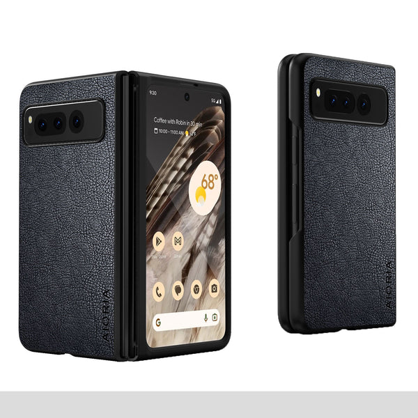 Litchi Texture Durable Premium PU Leather Phone Case for Google Pixel 9 Pro Fold