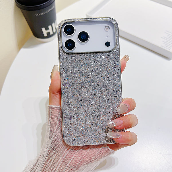 Glitter Sequins Plating Shining Phone Case For iPhone