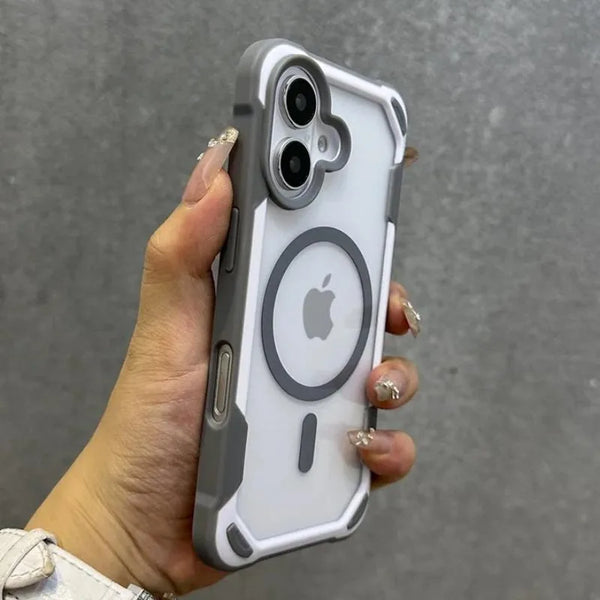 Transparent Shockproof Bumper Hit Color Magesafe Phone Case For iPhone