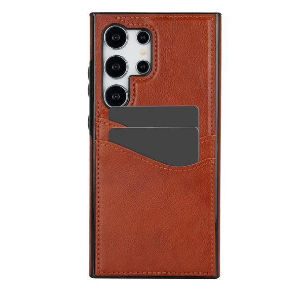 Leather Wallet with Card Holder Phone Case For Samsung Galaxy