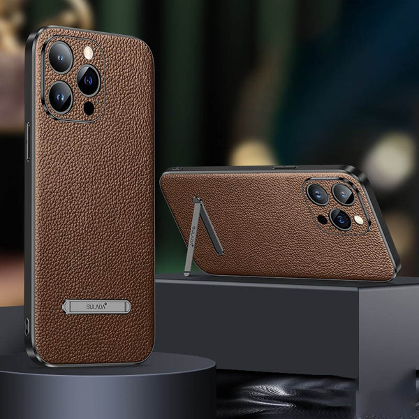 Luxury Leather Texture Phone Case For iPhone