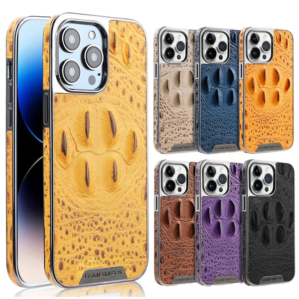 Crocodile Pattern Leather Wallet Phone Shockproof Phone Shell Anti-fall Back Phone Case For iphone