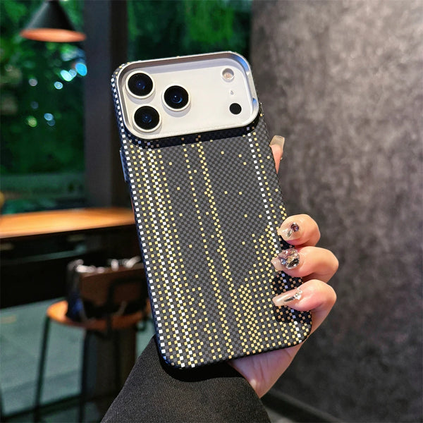 Luxury Carbon Fiber Ultra-thin Skin-friendly Night Luminous Colorful Magnetic Phone Case For iPhone