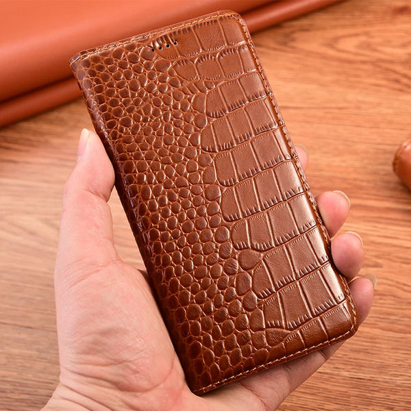 Wallet Crocodile Flip Leather Phone Case For iPhone