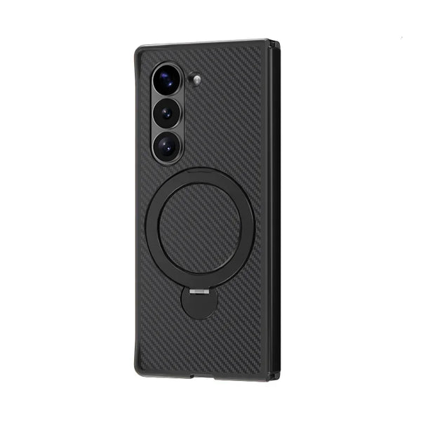 360° Rotating Bracket Magnetic Anti-Fall Carbon Fiber Phone  Case For Samsung Galaxy Z Fold