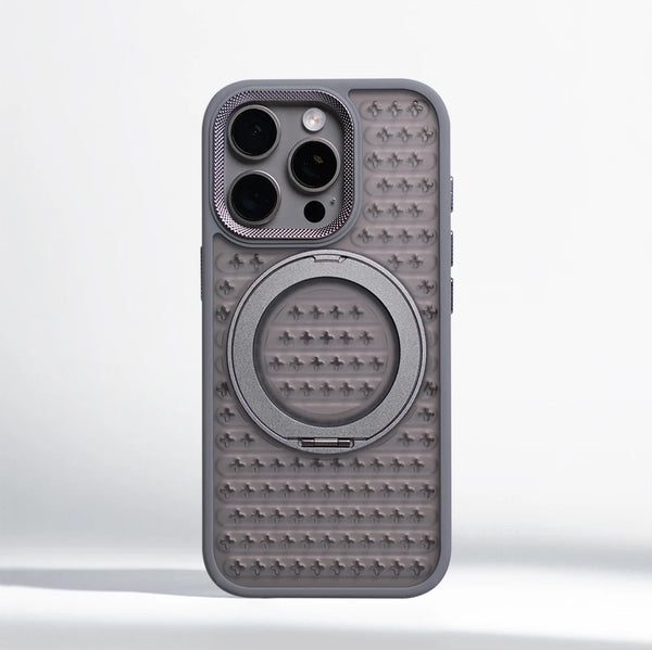 Soft Rotating Ring Bracket Heat Dissipation Magnetic Magsafe Case For iPhone
