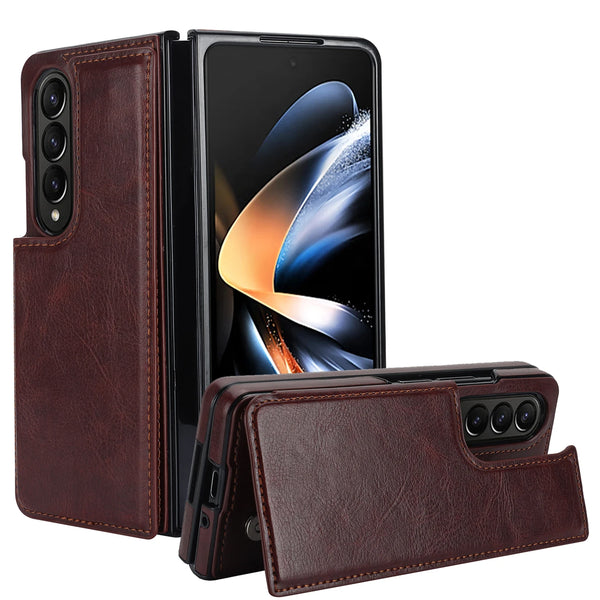 Luxury Leather Wallet with Card Holder Phone Case For Samsung Galaxy Z Fold