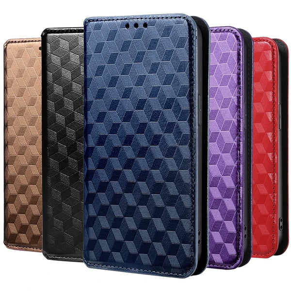 Magnetic Wallet Leather Flip Stand Phone Case For Samsung Galaxy