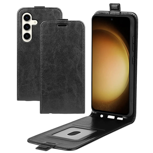 Business Vertical Flip PU Leather Flip Phone Case For Samsung Galaxy