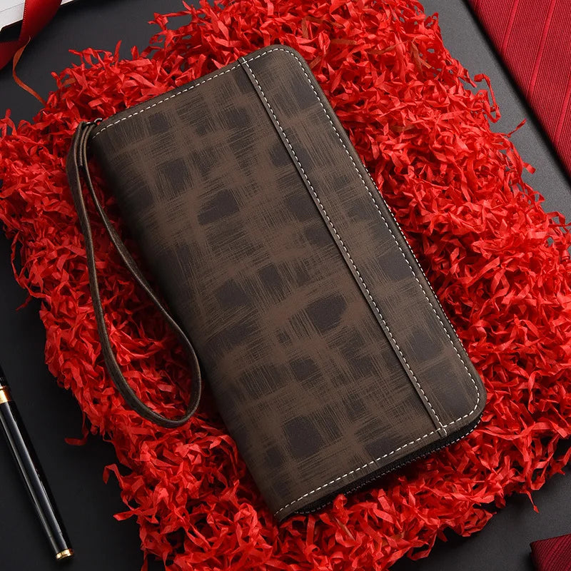 Clutches Billfold Splice zipper multifunction Card Holder Wallets