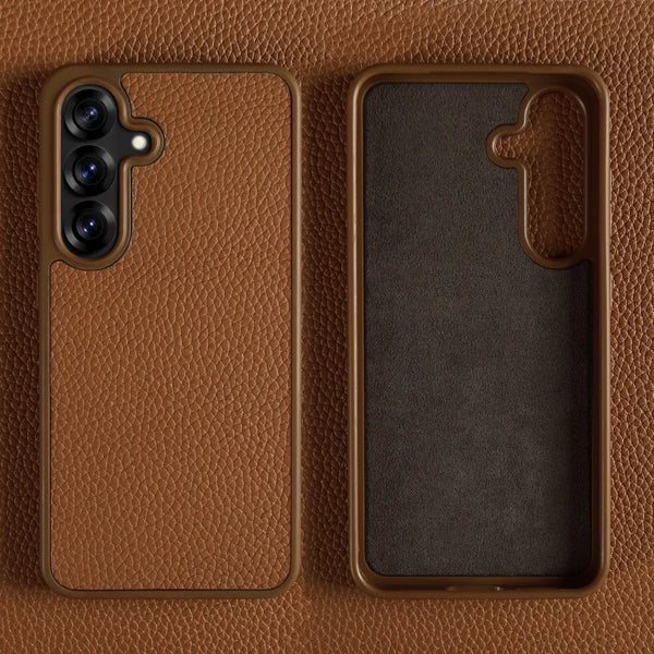 Business Genuine Cow Leather Full Protection Case For Samsung Galaxy