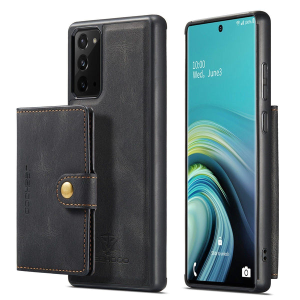 Leather Magnetic Detachable Wallet phone case For Samsung Galaxy - afcase