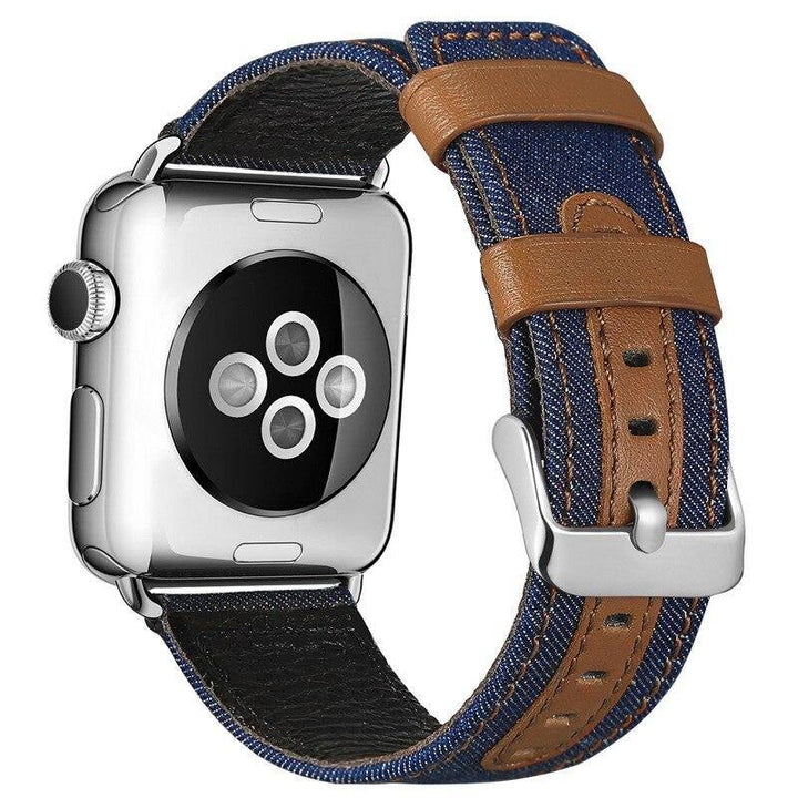 Fabric and Leather apple watch Band - afcase