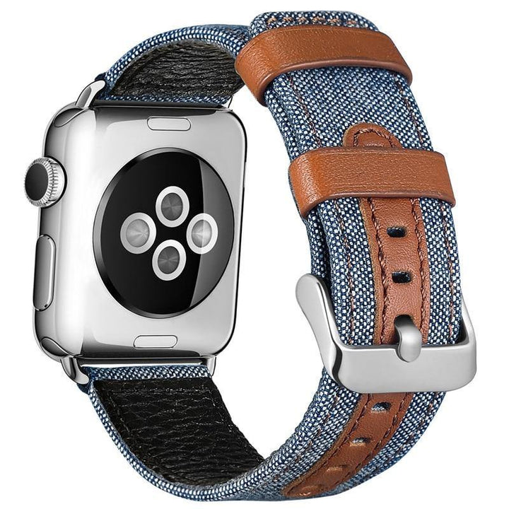 Fabric and Leather apple watch Band - afcase