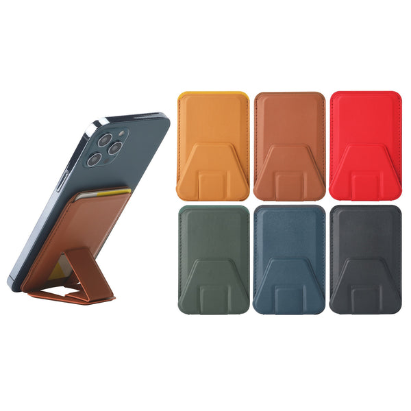 Premium Leather Magnetic Card Holder For iPhone