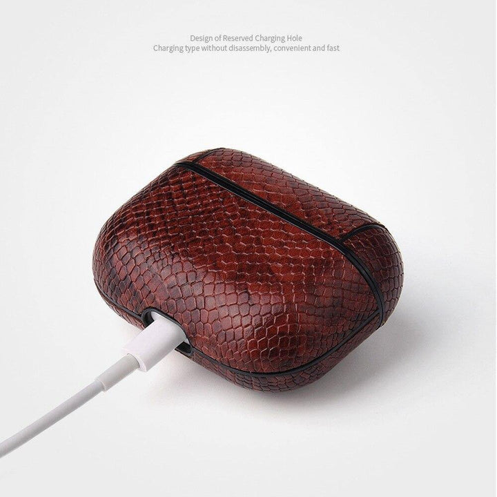 Snake Skin style  Case For AirPods 2   AirPods pro - afcase