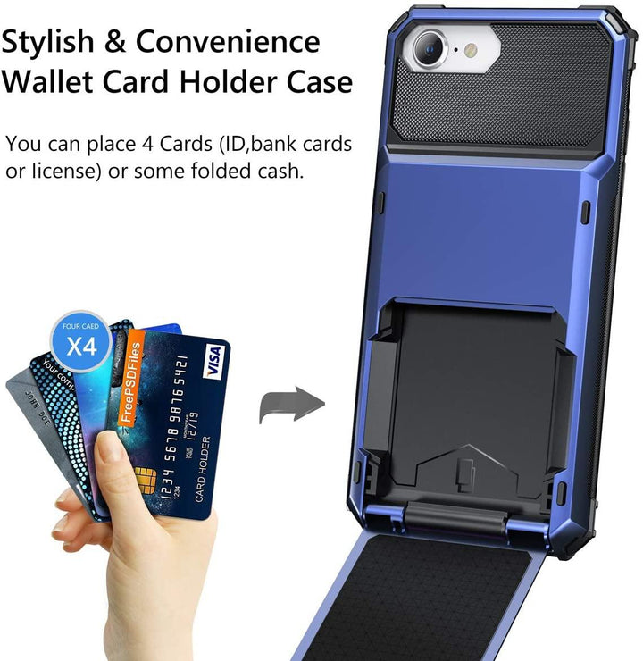 Case Flip Card Slots Business Armor phone Case For iPhone - afcase