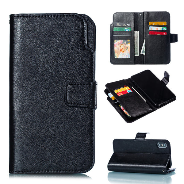 Luxury Leather Flip Wallet Phone Case For iPhone