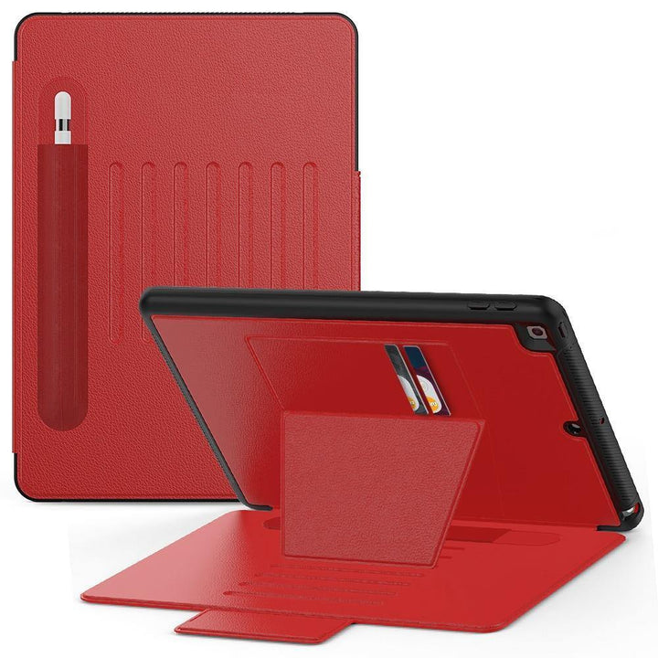 Magnetic Smart wallet iPad Case with Pencil Holder - afcase