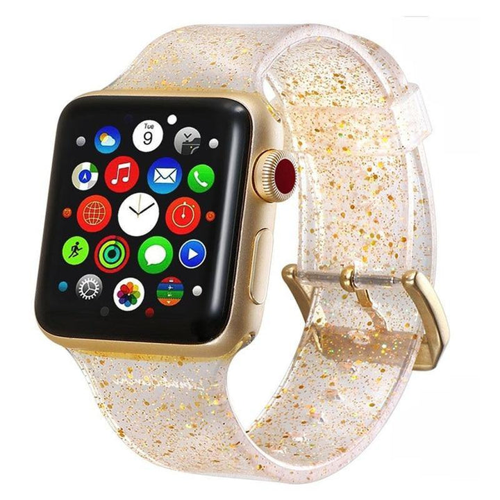 Glitter Silicone Watch band for Apple - afcase