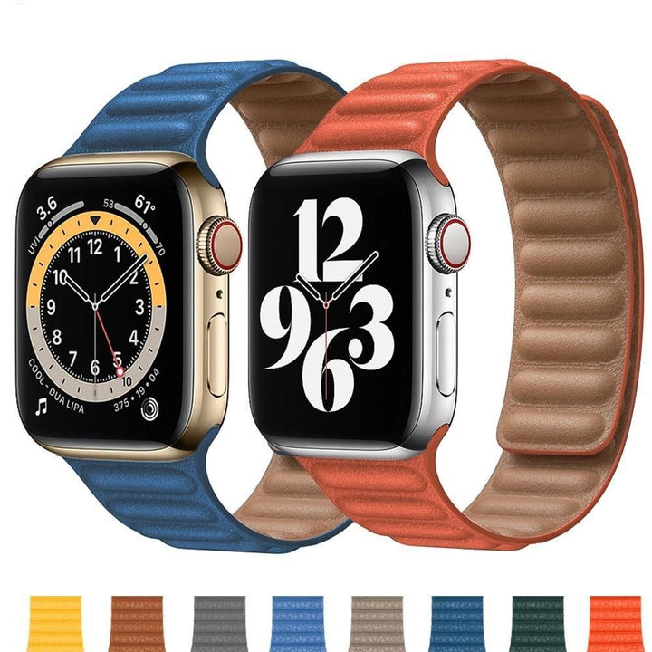 Leather Link strap For Apple watch band - afcase