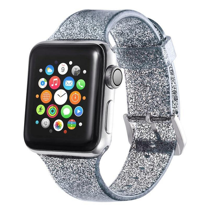 Glitter Silicone Watch band for Apple - afcase