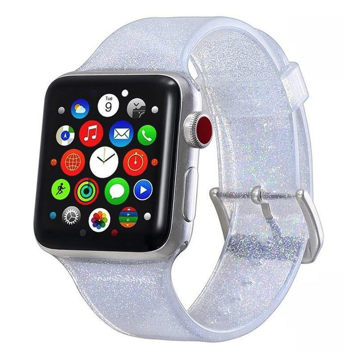 Glitter Silicone Watch band for Apple - afcase