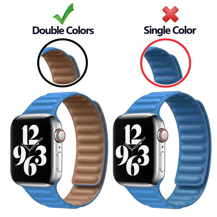 Leather Link strap For Apple watch band - afcase