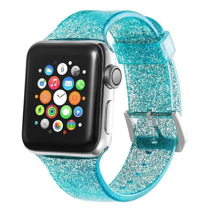 Glitter Silicone Watch band for Apple - afcase