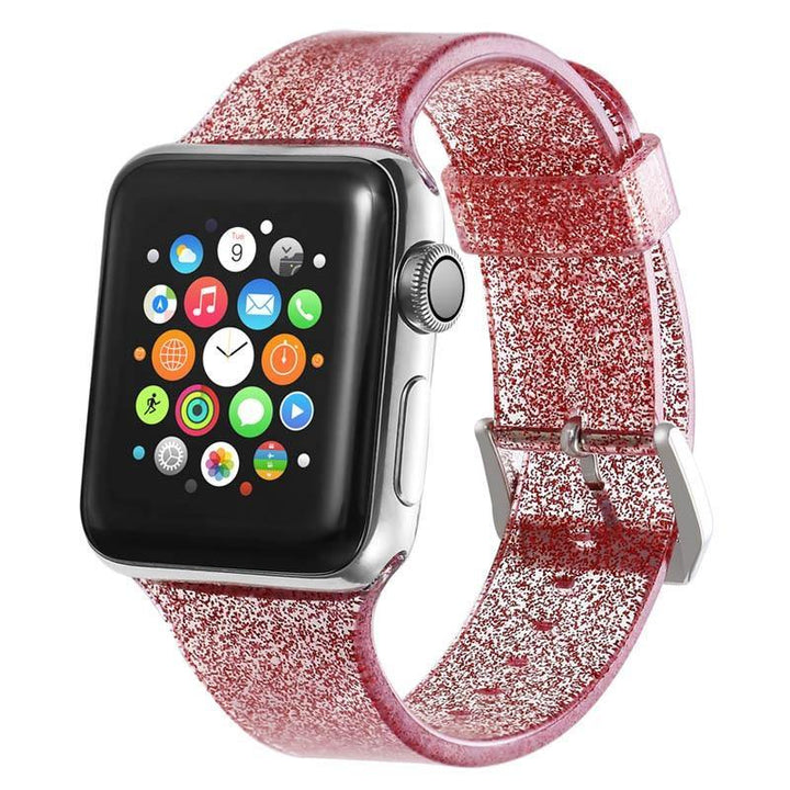 Glitter Silicone Watch band for Apple - afcase