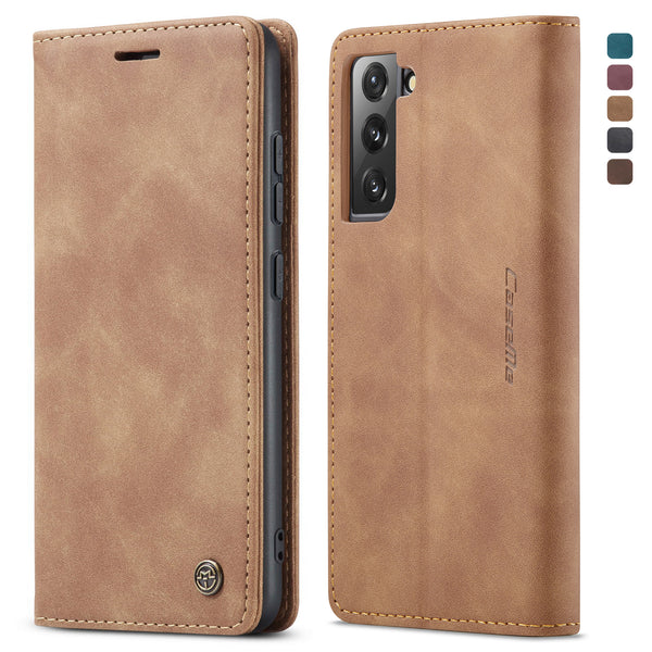 Leather Wallet Card Magnetic Flip Phone Case For Samsung Galaxy