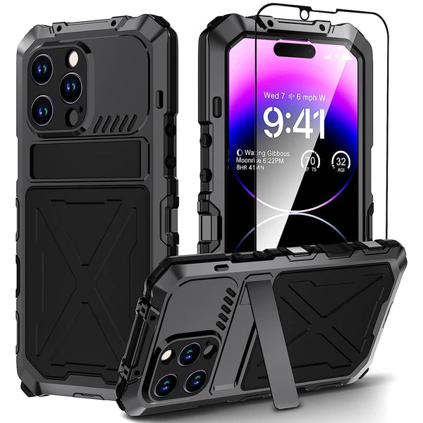 Protective Rugged Heavy Duty Phone Case For iPhone With Screen Protector