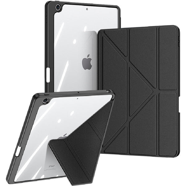 Detachable Tablet Multiple Stand Angles Clear Back iPad Case