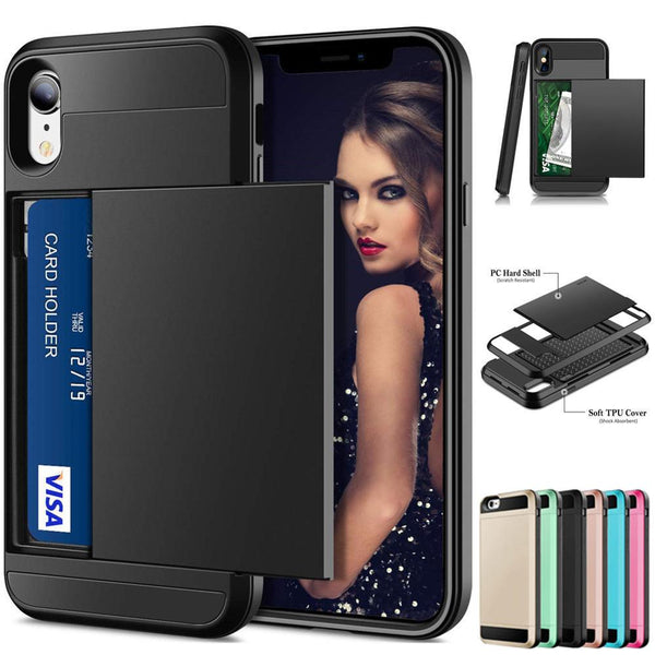 PU Ultra-thin Sideslip Wallet Phone Case For iPhone