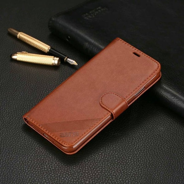 Luxury Leather Flip Wallet Phone Case For iPhone