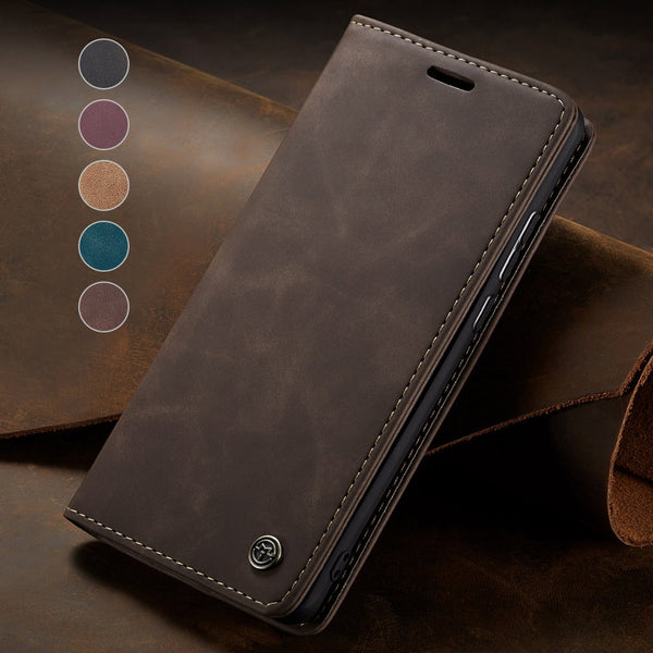 Magnetic Flip Soft Leather Phone Case For iPhone