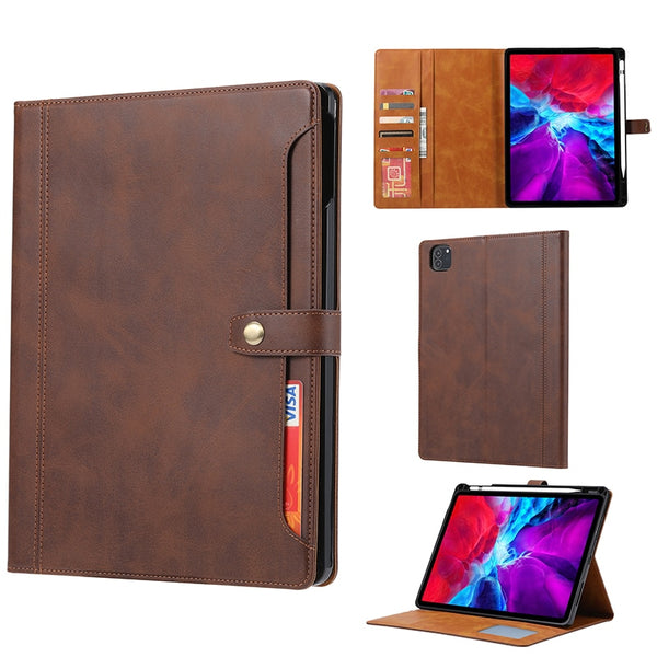 Luxury Flip Leather Cards Wallet Pad Case For iPad